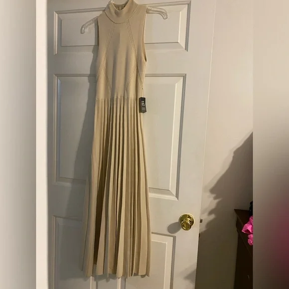 Express | Dresses | Xs Express Flare Cream Sweater Dress | Poshmark
